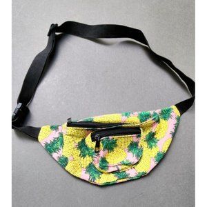 Tropical Pineapple Fanny Pack Festival Fashionista Waist Belt Bag Beach Party